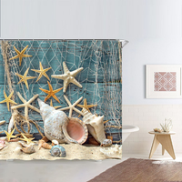 Perdea de dus animal print HASEPE, 12 inele pentru prindere, 180x180 cm, HASEPE