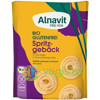 Biscuiti cu Ovaz fara Gluten Ecologici/Bio 125g, ALNAVIT