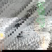 Lenjerie de pat dubla king size, Primacasa by Turkiz, Cicory 182TRK62249, 3 piese, bumbac ranforce, multicolor, Primacasa by Turkiz