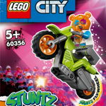 Bicicleta cascadorii LEGO City cu urs (60356), LEGO
