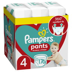 Scutece-pantaloni Pampers Pants 4 Marime, 9 - 15kg, 176 buc.