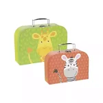 Set 2 valize pentru copii - Joc de rol - Model Girafa si Zebra, Goki