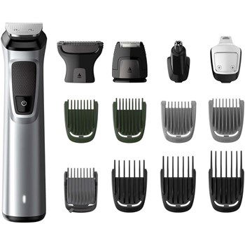 Aparat de tuns barba si parul 14 in 1 Philips Rezistent la dus Acumulator Tehnologie DualCut Argintiu mg7720/15