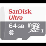 Card de memorie SanDisk Ultra microSDXC, 64GB, 100MB/s Class 10 UHS-I