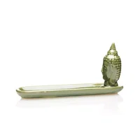 Suport din ceramica pentru betisoare parfumate AR113 Verde, Inovius