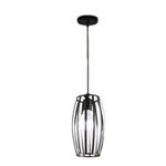 Pendul Eleganta Ilumina din metal, negru, Trandafi LED 8769C, Aliled