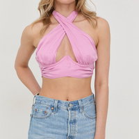 For Love & Lemons top femei, culoarea violet, For Love & Lemons