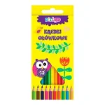Creioane colorate triunghiulare, Strigo, 12 culori, STRIGO