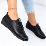 Pantofi Casual, culoare Negru, material Piele ecologica - cod: P11535, Gloss