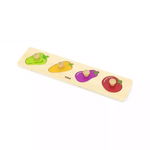 Puzzle Montessori cu maner, Legume, Viga, Inovius