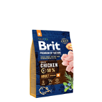 Brit Premium By Nature, Adult Medium Breed, M, Pui, hrană uscată câini, 3kg, Brit