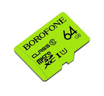 Card de memorie Borofone, HC UHS-I Class10 Micro-SD, 64 GB, Lime