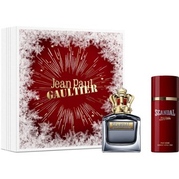Set cadou Jean Paul Gaultier Scandal Pour Homme, Apa de Toaleta, 100 ml + Doodorant Spay, 150 ml