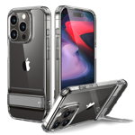 Husa de protectie telefon ESR, Air Shield Boost Kickstand, Functie Stand, compatibila cu Apple iPhone 15 Pro Max, Transparent