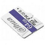 Card de memorie pentru stocare video Micro SD 64GB Clasa 10 Dahua, TF-C100/64GB, Dahua