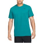 Nike, Tricou cu decolteu la baza gatului pentru fitness Dri-FIT, Verde persan