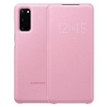 Husa Samsung Galaxy S20 G980/G981 LED View Cover Pink