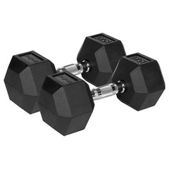 SONGMICS Set gantere si haltera reglabile 2x15kg cu bara din otel