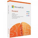 Aplicatie 365 Personal 64-bit, Engleza, Subscriptie 1 An, 1 Utilizator, Medialess Retail, Microsoft