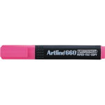 Textmarker ARTLINE 660, varf tesit 1.0-4.0mm - roz fluorescent, Artline
