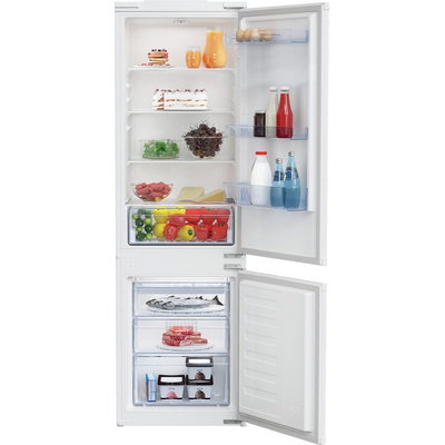 Combina Frigorifica Incorporabila Beko BCSA285K4SN | 271L, Racire Statica, Clasa E, LED, 54x54.5x177.5cm, Beko
