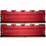 Memorie DIMM DDR4 Exceleram 16GB 3000Mhz Dual Channel (2x8GB) Red Kudos cu radiator rosu