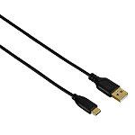 Cablu Flexi- Slim USB-C, 0.75m, negru, Hama