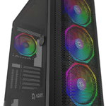 PC Gaming Fenrir X3D, AMD Ryzen 7 5800X3D 3.4GHz, 32GB DDR4, 250GB SSD + 1TB SSD, RX 6700 XT 12GB GDDR6, Iluminare RGB, Windows 11 Home preinstalat (Game Ready)