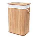 Coș de rufe în culoare naturală din bambus 78 l Bamboo – Compactor, Compactor