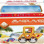 Joc de constructie magnetic Magplayer, 64 piese, MAGPLAYER