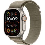 Apple Watch Ultra 2, GPS, Cellular, Carcasa Titanium 49mm, Olive Alpine Loop - Small, Apple