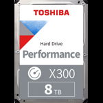 HDD Desktop Toshiba X300 (3.5'' 8TB  7200RPM  256MB  SATA 6Gb/s)  bulk