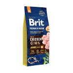 Brit Premium By Nature, Junior Medium Breed, M, Pui, hrană uscată câini junior, 3kg, Brit