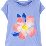 Tricou cu floare roz, Carter's