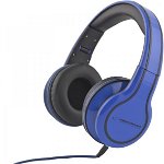 Casti audio cu fir Esperanza, control volum, 100mW, 105dB, 32 Ohm, 3,5 mm, albastru, Esperanza