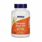 Pumpkin Seed Oil (Ulei Seminte Dovleac), 1000mg, Now Foods, 100 softgels