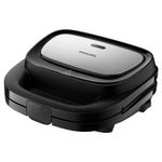 Sandwich maker PHILIPS Seria 3000 HD2350/80, 750W, 3 placi detasabile, negru-argintiu