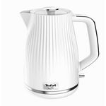 Fierbator, Tefal, Loft KO250130, 2400W, capacitate 1.7L, capac detasabil, filtru de calcar, baza rotativa, indicator de nivel al apei, Alb, Tefal