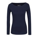 Bluza basic bleumarin cu decolteu rotund M&Co