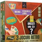 3 jocuri retro: Memo - Steagurile lumii. Mima. Ghicesti cine esti?, Editura Gama