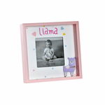 Ramă Foto DKD Home Decor S3021814 Geam Roz Alb Infantil Lamă Lemn MDF (18 x 4 x 18 cm), DKD Home Decor