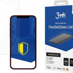 Folie Protectie Sticla Flexibila 3MK Lite pentru iPhone 12 / 12 Pro (6.1`), Tehnologie Fit in, 6H, 0.16 mm, Transparenta, 3MK
