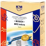 Sac aspirator pentru Bosch/Siemens typ E,D,G, sintetic, 4 saci + 1 filtru, K&M