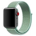 Curea pentru Apple Watch 42 mm iUni Woven Strap, Nylon Sport, Soft Green