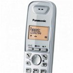 Telefon Panasonic KX-TG2511PDW, display LCD, memorie 50 numere, 5 melodii, Alb, Panasonic