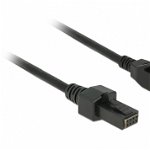 Cablu PoweredUSB 12 V la 2 x 4 pini T-T 5m pentru POS/terminale, Delock 85486, Delock