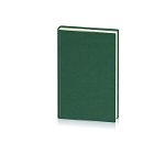 Agenda planificare, format A5, 192 pagini albe, semn de carte, coperta buretata, verde, EGO