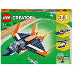 Creator 3 in 1 - Avion supersonic 31126, 215 piese, LEGO