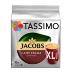 Capsule cafea, Jacobs Tassimo Café Crema XL, 16 bauturi x 215 ml, 16 capsule, Tassimo