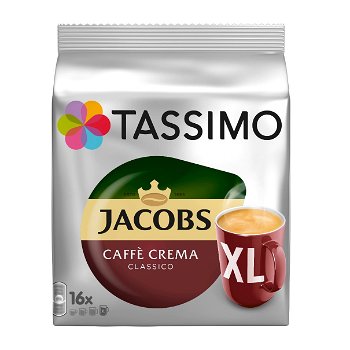 
Cafea Capsule Jacobs Tassimo Caffe Crema Classico XL 16 Capsule x 8.3 g
